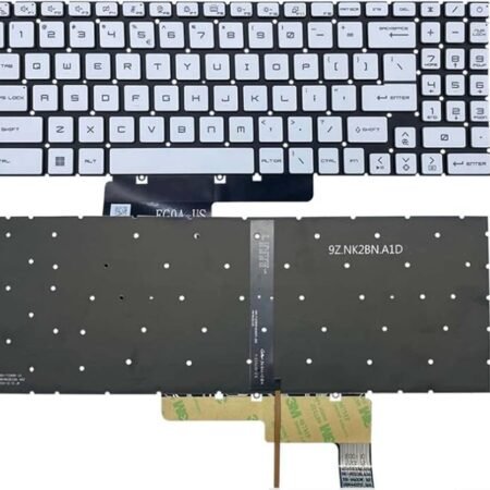 Laptop Keyboard Compatible with MSI GF76 GF66 MS-1582 GL76 GL66 MS-17L1 Sword 15-A11U A11UC A11UD A11UE A11UG A11SC White US Backlit