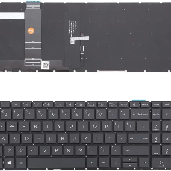Clavier rétroéclairé pour HP ProBook 450 G8 455 G8 Series - Noir
