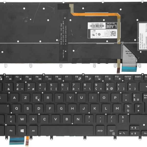 Clavier de rechange KBR pour Dell xps 15-9550 15-9560, précision 15-5510 M5510