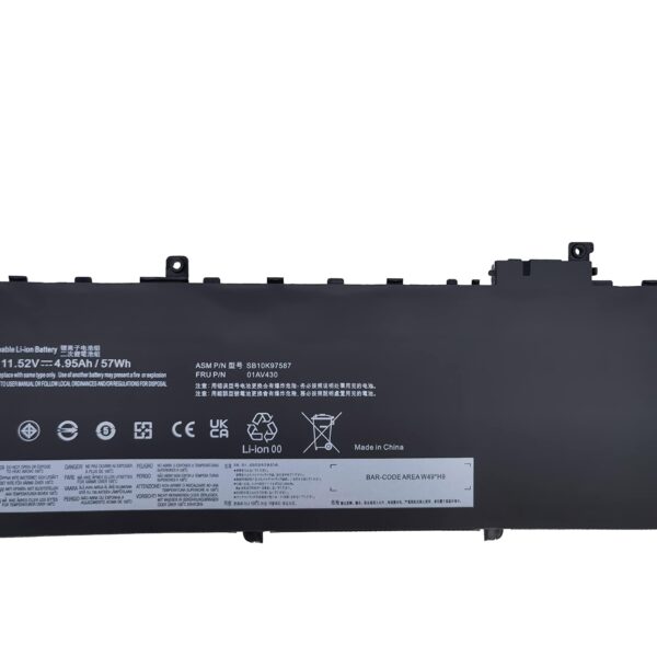 Batterie SB10K97587 Lenovo x1 Carbon Gen5 - Gen6